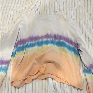 Colorful Tie-Dye Long Sleeve Top